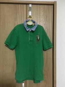 本物POLO RALPH LAUREN ポロラルフローレン 半袖 ポロシャツ S(8) グリーン