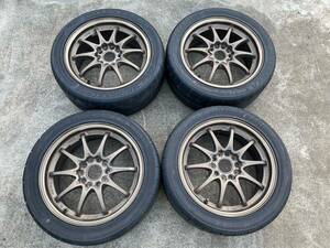 【超美品】RAYS ボルクレーシング CE28ホイール 7.0JJ×16インチ 4本セット オフセット+42 5穴 DC2 インテグラ type-R DB8 EK9