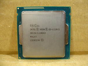 ▽Intel Xeon E3-1220v3 3.10GHz SR154 8M 5GT/s 80W FCLGA1150 中古