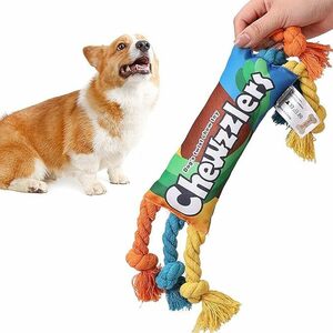 YBGGJO 犬ロープおもちゃ 引っ張りっこ 音が鳴る むおもちゃ 歯磨きロープ 犬用おもちゃ ストレス解消 頑丈 清潔 歯磨き