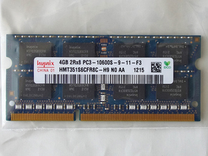 ジャンク Hynix HMT351S6CFR8C-PB 4GB 2RX8 DDR3-SDRAM PC3-12800 メモリ 中古品