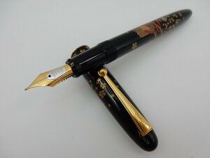 未使用品？ PILOT パイロット 万年筆 御成婚記念 蒔絵 御所車 18Kペン先 國光會 久斎 1000本限定 M 1