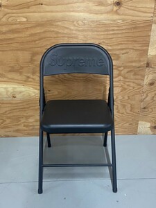 Supreme　シュプリーム　折りたたみイス　ブラック　パイプ椅子　家具　インテリア　コレクション　ブランド　42812C