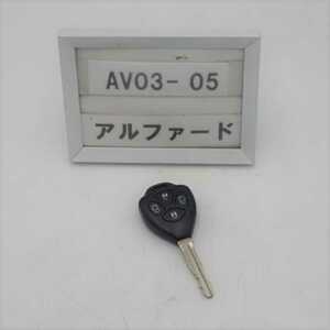 平成18年 アルファードV ANH10W 後期 純正 キーレスキー カギ キー 両側スライド 中古 即決