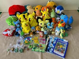 ◆☆461 ポケモングッズ まとめ ぬいぐるみ、自由帳、ポーチ　ハンカチ など　アニメ　ポケモン◆T