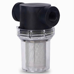 砂取り器 40メッシュ 水槽 池 ゴミ 除去 透明 スケルトン 軽量 清掃 簡単 強化プラスチック フィルター付属 汎用品 （25mm/1インチ）　　　