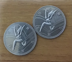 03-26:第12回アジア競技大会記念500円白銅貨 （跳ぶ）2枚*