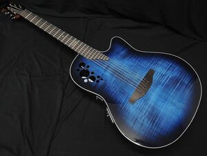 OVATION CE44P BLFL-G LTD オベーション ブルー アメリカン・フレイムメイプル Mid Depth アコースティックギター エレアコ 30本限定