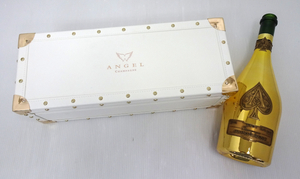 ARMAND DE BRIGNAC アルマンド champagne シャンパン 2021 NM-370-004 空＆ANGEL CHAMPAGNE ケース ホワイト 空瓶 空ビン