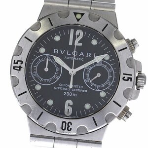 ブルガリ BVLGARI SCB38S ディアゴノ スクーバ クロノグラフ 自動巻き メンズ _800441