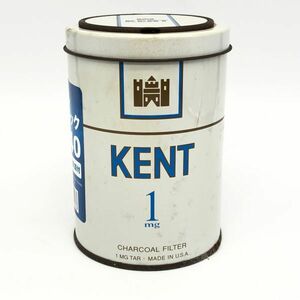 【22319】希少 KENT オリジナル缶灰皿 缶 灰皿 小物入れ タバコ ケント ノベルティー 非売品 喫煙具 経年保管品 中古品 梱包60サイズ