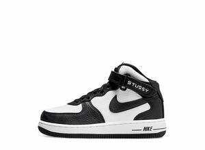 Stussy Nike PS Air Force 1 Mid "Black and Light Bone" 18cm DN4158-002