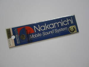 当時物 Nakamichi オーディオ 純正 ステッカー 切文字 /当時物 デカール 自動車 バイク オートバイ カー用品 レーシング S07