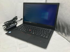 【Lenovo】ThinkPad X1 Carbon 6th 20KGSDKF01 Core i5-8350U 8GB SSD256GB NVMe WEBカメラ Windows10Pro 14inch フルHD 中古ノートPC