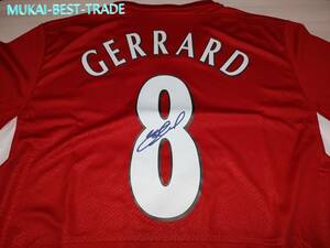 Steven Gerrard（スティーブン・ジェラード）　サイン　イスタンブール2005CL ユニフォーム　【証明書あり】リヴァプール