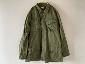 DEAD〜水洗い◎69年 米軍実物 US-ARMY 4th ジャングルファティーグJKT リップストップ トロピカルJKT L-Long（希少サイズ）◎