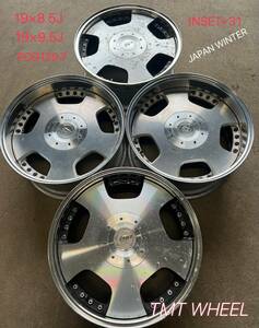 JAPAN WHEEL 19×8.5J and 19×9.5J INSET+31 PCD 139.7 4枚SET 売切れ商品