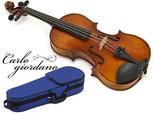 新品 送料無料 カルロジョルダーノ VS-1C あお 4/4 バイオリンセット Carlo giordano 即決