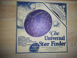 アンティーク1929年『ロックウッド星座早見盤 』天球図、天文暦学書、星図、宇宙、Astronomy, Star map, Planisphere, Celestial atlas