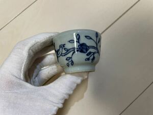 清 呉須　染付 湯呑　茶器 時代物　中国美術　骨董品 唐物