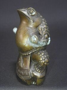 蛙の置物 銅製 かえる 蛙 中国美術 【送料無料】