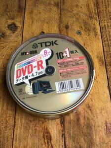 未使用 日本製 TDK DVDーR データ用 4.7GB 1-8倍速記録対応 ゴールド 10枚＋1枚 入 11枚 DVDR47PG11PMY MADE IN JAPAN 