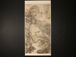 【印刷】【伝来】dr1945〈沈周〉超大幅 盧山高図 二玄社 工芸印刷 中国画 沈石田