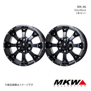 MKW MK-46 ランドクルーザープラド 150系 2009/9～2017/9 ホイール2本セット【17×8.0J 6-139.7 +25 グロスブラック】TRISTAR トライスター