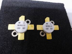 ST Microelectronics RF POWER TRANSISTOR MOSFET ~230MHz, 150W SD2931-11 ２個セット