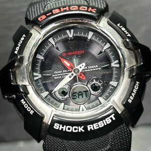 CASIO カシオ G-SHOCK ジーショック GW-1500J-1A 腕時計 タフソーラー 電波時計 アナデジ ステンレススチール 多機能 ブラック×レッド