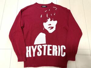 レア HYSTERIC GLAMOUR ヒステリックグラマー 　ＢＩＧヒスガール ニット セーター 大きめ 入手困難 人気色 ビッグロゴ 希少 人気 NO.81987