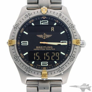 BREITLING ブライトリング エアロスペース リピテーションミニッツ クォーツ F65062 TI / GP メンズ 時計 2310175