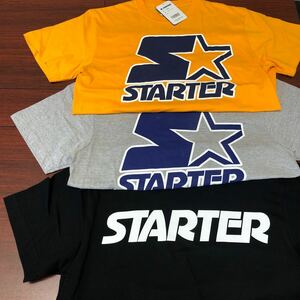 STARTER スターター 半袖Tシャツ 3点セット 新品タグ付き Lサイズ イエロー ブラック グレー メンズ コットン X50206J 