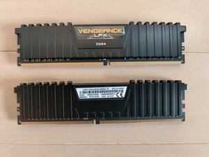 corsair VENGEANCE LPX 16GB (2 x 8GB) DDR4 DRAM 2666MHz C16 Memory Kit Black CMK16GX4M2A2666C16 PC4-21300 Corsair(コルセア)