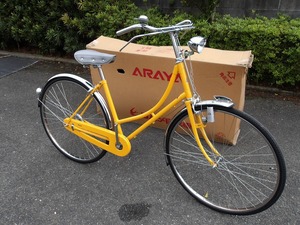 奇跡のデッドストック☆ARAYA　クラシック　アートフレックス　TYPE-L6　2000年モデル　２７型シングル　ロッドブレーキ　黄系