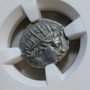 NGC Ch XF カリア ロードス島 紀元前88-84 ドラクマ銀貨 ヘリオス プリンソフォリック シリーズ 古代コイン アンシェントコイン