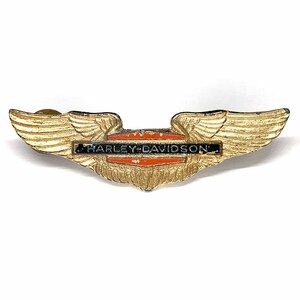 ハーレーダビッドソン ウィング/ロゴ 大型 ビンテージ ピンバッジ Harley Davidson Wing/Logo Pin ハーレー・ダビッドソン バイカー Pins
