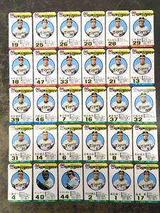 ☆旧タカラ プロ野球ゲーム 選手カード 阪神タイガース 昭和56年度版 全30枚♪