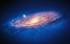 銀河 Milky Way ギャラクシー ブラックホール 宇宙 神秘 絵画風 壁紙ポスター 特大ワイド版921×576mm（はがせるシール式）016W1
