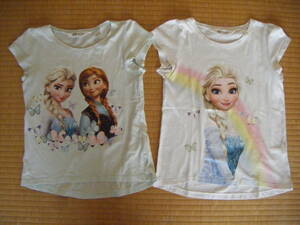 エイチアンドエム H&M DISNEY アナと雪の女王 アナ雪 Ｔシャツ サイズ130 ディズニー アナ雪 エルサ アナ