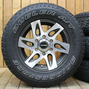 200系 ハイエース 他 RAYS デイトナ CX FACE2 15インチ ブリヂストン デューラーA/T 215/75R15 100/97S タイヤ ホイール 4本SET 車検非対応