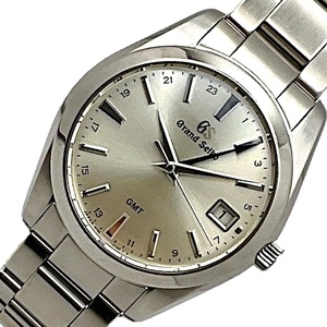 セイコー SEIKO ヘリテージコレクション GMT SBGN011 シルバー SS 腕時計 メンズ 中古