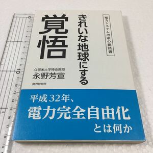 即決　ゆうメール便のみ送料無料　きれいな地球にする覚悟―電力システム改革の総括書