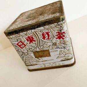 ★新品保管品！当時物！三井農林 日東紅茶 セイロン産 BLACK TEA レトロ ビンテージ ディスプレイ 空缶