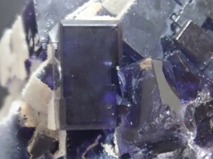 【美しい長方形結晶】フローライト&クォーツ　スペイン産　蛍石&水晶　原石　標本