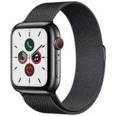 Apple Watch　44 ブラック ステンレス  GPS+Cellular