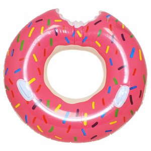 【新品即納】ドーナツ 浮き輪 直径 95cm 大人用 ピンク 可愛い 浮輪 ジャンボ うきわ 海水浴 海 プール 沖縄 ハワイ 海外 旅行 インスタ