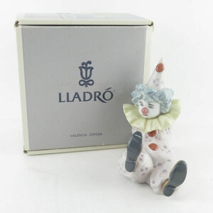 美品 LLADRO リヤドロ 5812「働きすぎました」 フィギュリン 置物 陶器人形 ピエロ SY9389S