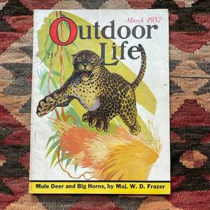 希少《 Outdooor Life / 1932年3月 》50s【 ビンテージ アメリカ アウトドア雑誌 本 ハンティング フィッシング ⑭】