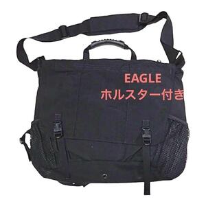 EAGLE ハンドガンホルスター付き タクティカルバッグ イーグル 黒 ブラック メッセンジャーバッグ